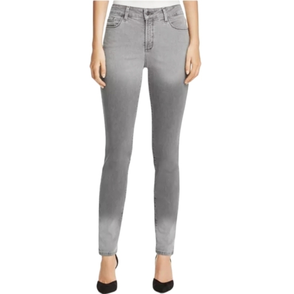 WHBM Womens Feel Beutifull Grey 2 Tone Faded Skinny Leg Jeans Size 2 - Picture 1 of 13